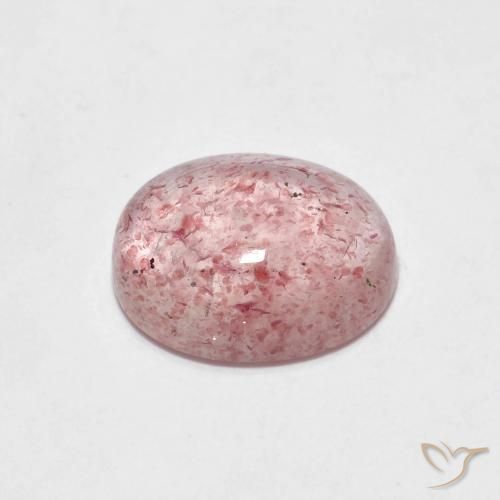 Quarzo fragola Rosa chiaro naturale da 2.08 ct, Ovale, Trasparente
