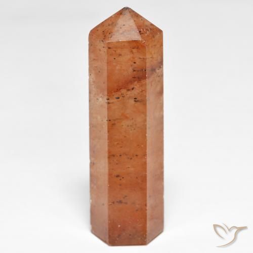 42.03ct Naturale Arancio Medio Quarzo fragola, Taglio a fantasia, Opaco