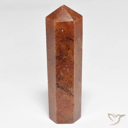 34.09ct Naturale Arancione rossastra Quarzo fragola, Taglio a fantasia, Opaco