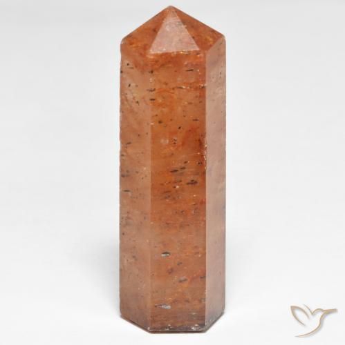 37.31ct Naturale Arancio Medio Quarzo fragola, Taglio a fantasia, Opaco