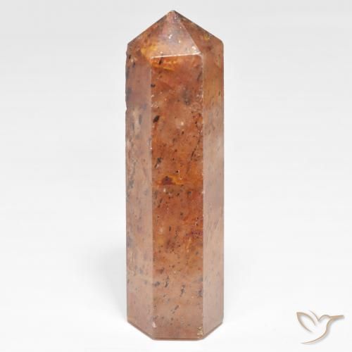 50.65ct Naturale Arancio Medio Quarzo Fragola, Taglio a fantasia, Opaco
