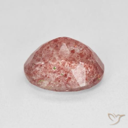 Quarzo fragola Medium Light-Pink naturale da 4.75 ct, Ovale, Traslucido