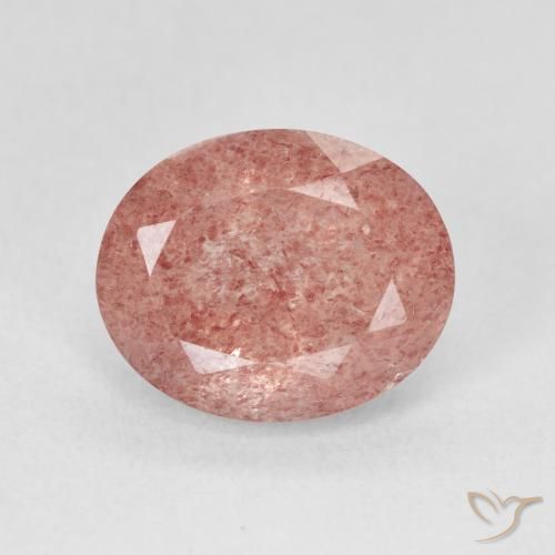 4.58ct Naturale Rosa chiaro Quarzo Fragola, Ovale, Traslucido