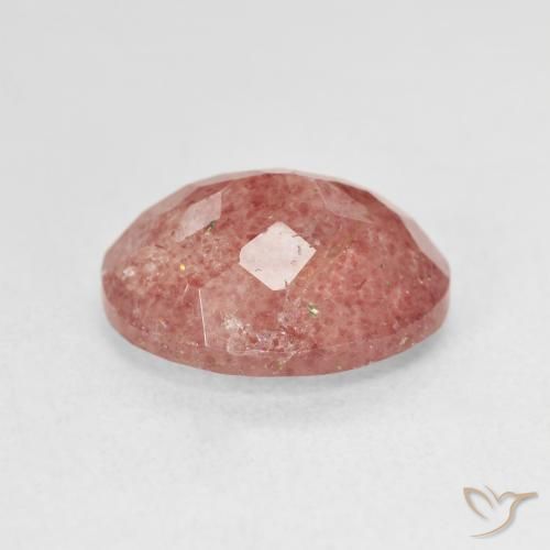 Quarzo fragola rosa lampone naturale da 4.50 ct, Ovale, Traslucido