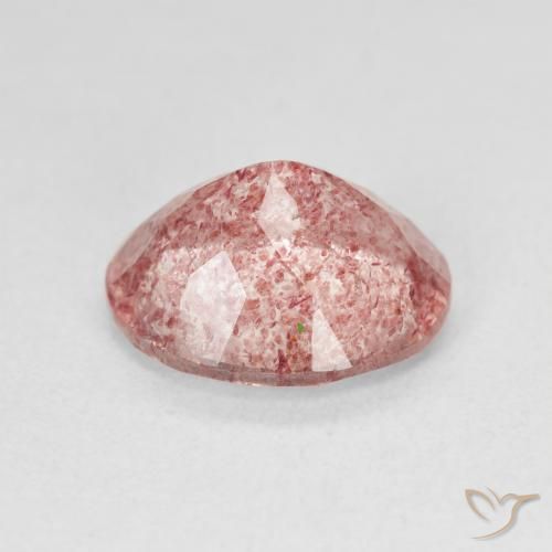 Quarzo fragola Medium Light-Pink naturale da 4.27 ct, Ovale, Traslucido