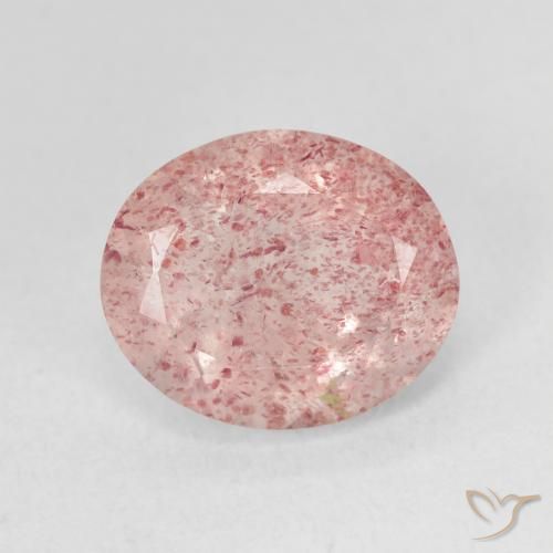 4.63ct Naturale Rosa medio Quarzo Fragola, Ovale, Traslucido