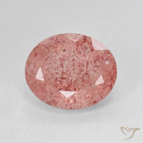 4.91ct Naturale Rosa medio Quarzo Fragola, Ovale, Traslucido