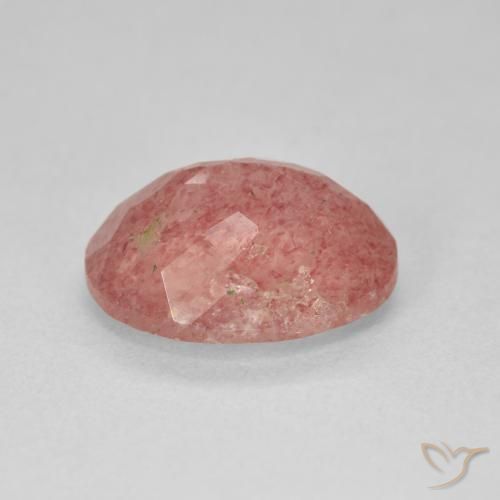 Quarzo fragola Rosa medio naturale da 3.94 ct, Ovale, Traslucido