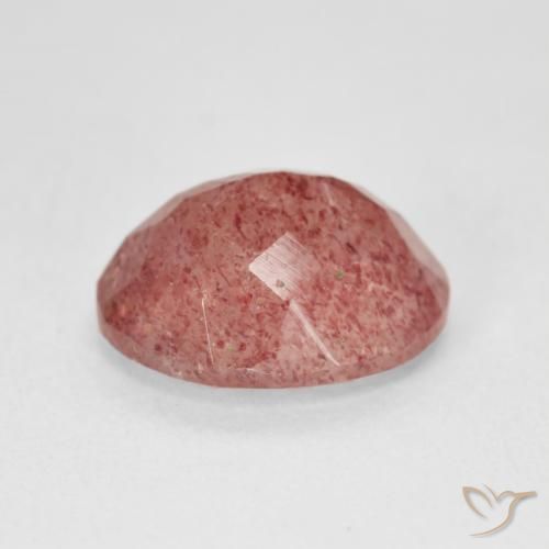 Quarzo fragola Rosa medio naturale da 4.61 ct, Ovale, Traslucido