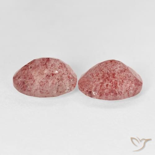 Gemme di Quarzo fragola Medium Light-Pink naturale da 5.15 ct, Ovale, Trasparente