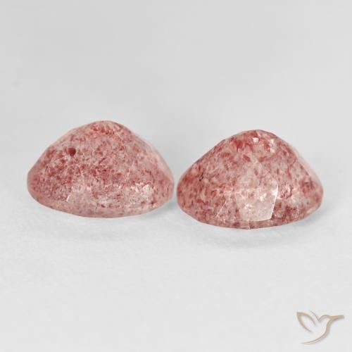 Gemme di Quarzo fragola Rosa chiaro naturale da 5.71 ct, Ovale, Trasparente