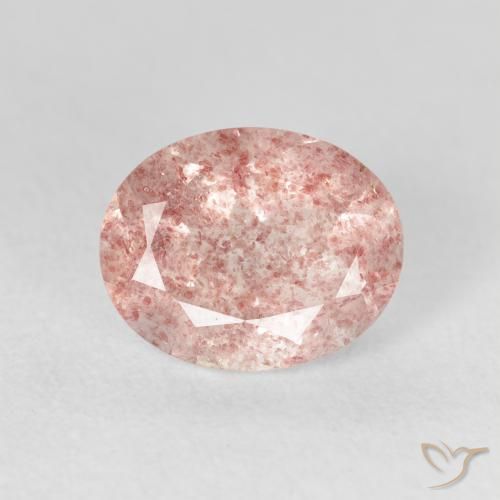 2.53ct Naturale Rosa chiaro Quarzo Fragola, Ovale, Trasparente