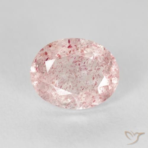 2.58ct Naturale Rosa chiaro Quarzo Fragola, Ovale, Trasparente