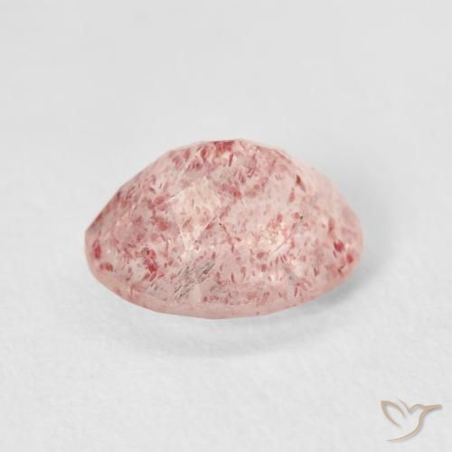 Quarzo fragola Rosa chiaro naturale da 2.74 ct, Ovale, Trasparente