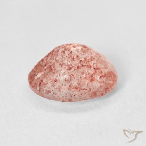 Quarzo fragola Rosa arancio naturale da 2.61 ct, Ovale, Trasparente