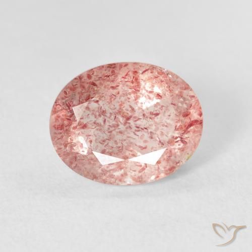 2.71ct Naturale Rosa chiaro Quarzo Fragola, Ovale, Trasparente