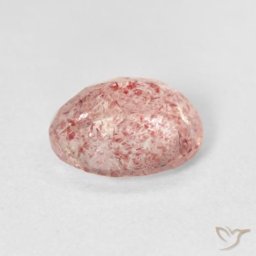 Quarzo fragola Rosa chiaro naturale da 2.71 ct, Ovale, Trasparente
