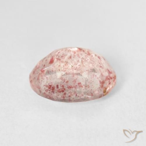 Quarzo fragola Rosa chiaro naturale da 2.65 ct, Ovale, Trasparente