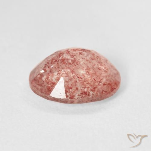 Quarzo fragola Medium Light-Pink naturale da 2.30 ct, Ovale, Trasparente
