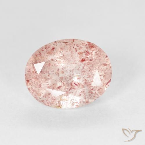 2.73ct Naturale Rosa chiaro Quarzo Fragola, Ovale, Trasparente