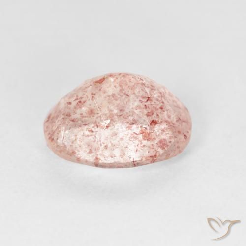 Quarzo fragola Rosa chiaro naturale da 2.73 ct, Ovale, Trasparente