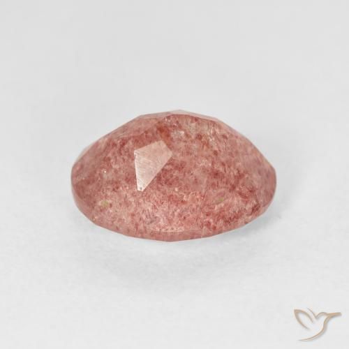Quarzo fragola Rosa medio naturale da 2.68 ct, Ovale, Trasparente