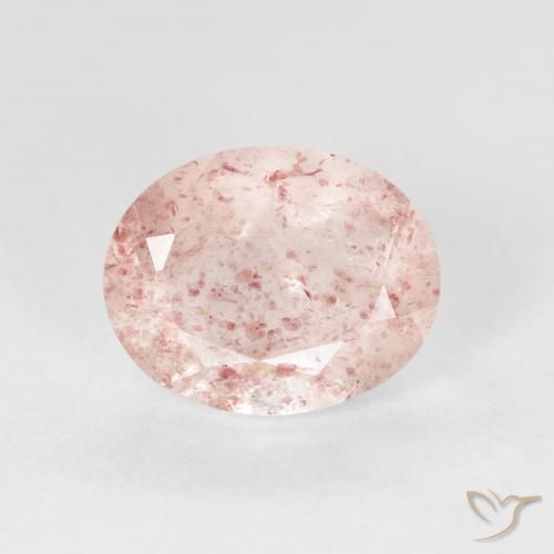 2.56ct Naturale Rosa medio Quarzo Fragola, Ovale, Trasparente