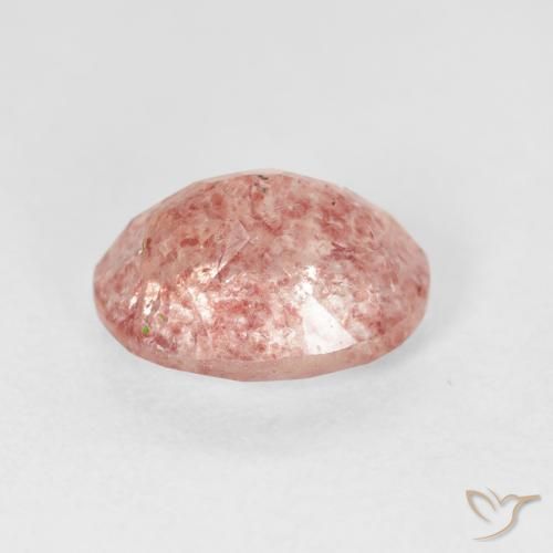 Quarzo fragola Rosa chiaro naturale da 2.73 ct, Ovale, Trasparente