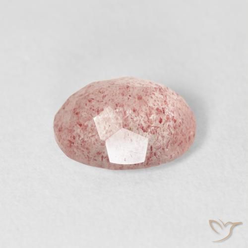 Quarzo fragola Rosa chiaro naturale da 2.69 ct, Ovale, Trasparente