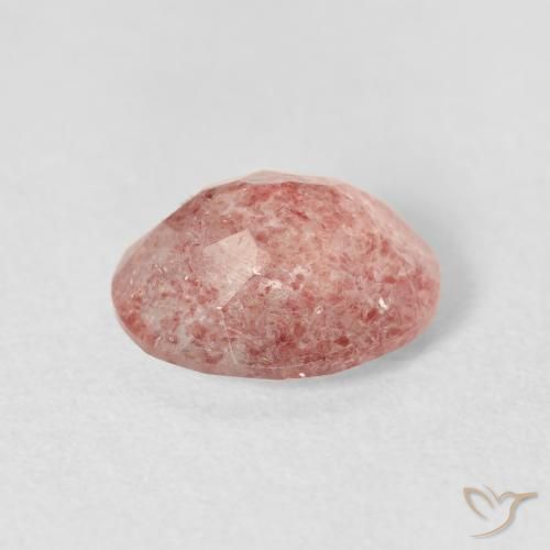 Quarzo fragola Rosa chiaro naturale da 2.55 ct, Ovale, Trasparente