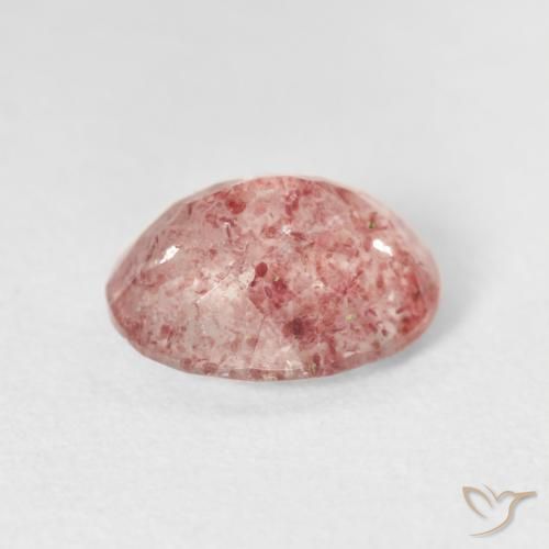 Quarzo fragola Rosa brillante naturale da 2.46 ct, Ovale, Trasparente