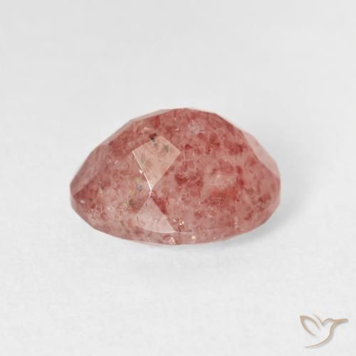 Quarzo fragola Rosa medio naturale da 2.77 ct, Ovale, Trasparente
