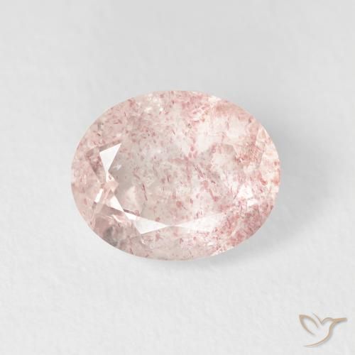2.66ct Naturale Rosa medio Quarzo Fragola, Ovale, Trasparente