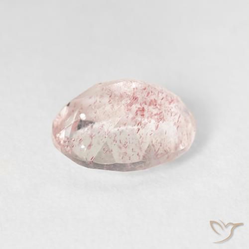 Quarzo fragola Rosa medio naturale da 2.66 ct, Ovale, Trasparente