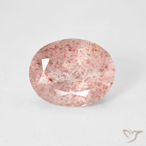 2.71ct Naturale Rosa chiaro Quarzo Fragola, Ovale, Trasparente
