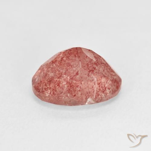 Quarzo fragola Rosa medio naturale da 2.76 ct, Ovale, Trasparente