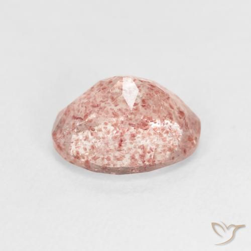Quarzo fragola Rosa chiaro naturale da 2.56 ct, Ovale, Trasparente