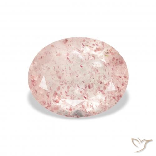 2.82ct Naturale Rosa medio Quarzo Fragola, Ovale, Trasparente