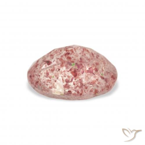 Quarzo fragola Rosa chiaro naturale da 2.98 ct, Ovale, Trasparente