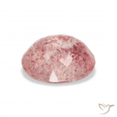 Quarzo fragola Rosa chiaro naturale da 3.50 ct, Ovale, Trasparente