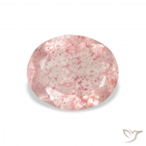 2.78ct Naturale Rosa chiaro Quarzo Fragola, Ovale, Trasparente