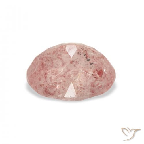 Quarzo fragola Medium Light-Pink naturale da 3.68 ct, Ovale, Trasparente