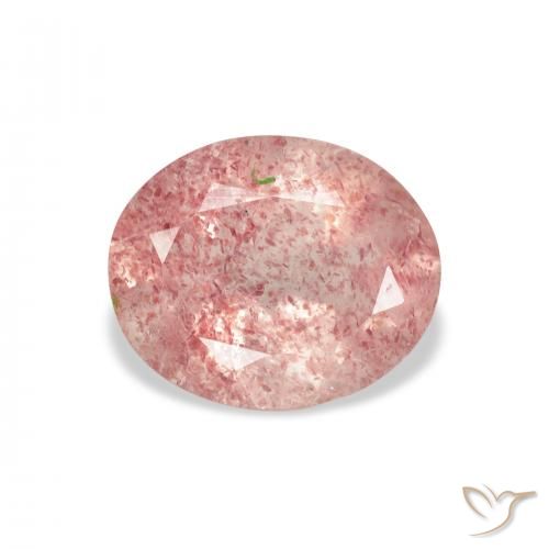 2.98ct Naturale Rosa chiaro Quarzo Fragola, Ovale, Trasparente