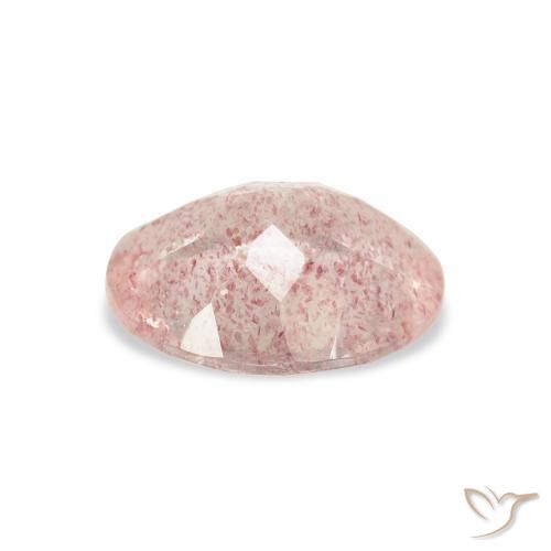 Quarzo fragola Rosa arancio naturale da 2.74 ct, Ovale, Trasparente