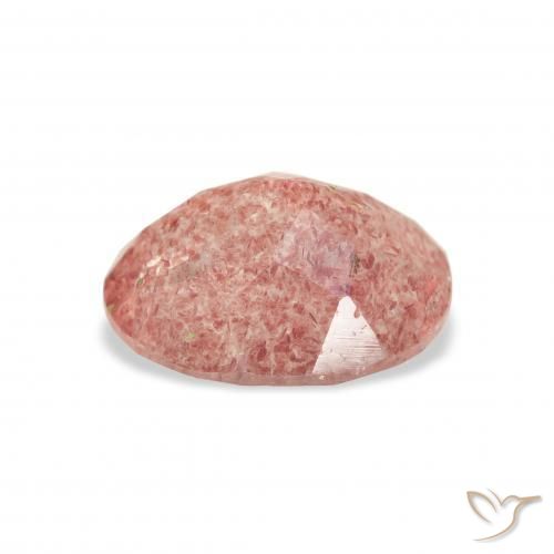 Quarzo fragola rosa lampone naturale da 3.34 ct, Ovale, Trasparente