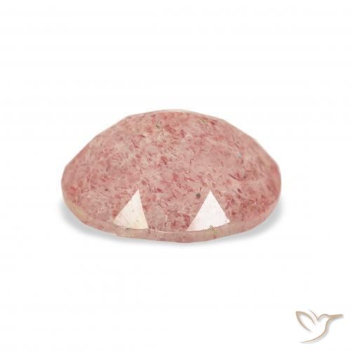 Quarzo fragola Rosa chiaro naturale da 3.28 ct, Ovale, Trasparente