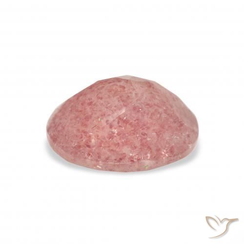Quarzo fragola Rosa rosa naturale da 3.35 ct, Ovale, Trasparente