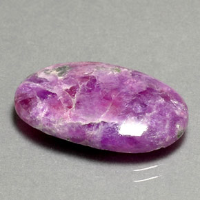 Sugilite naturale multicolore da 11,75 ct, taglio ovale, opaco