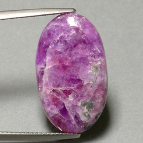 Sugilite naturale multicolore da 11,75 ct, taglio ovale, opaco