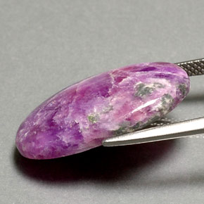 Sugilite naturale multicolore da 11,75 ct, taglio ovale, opaco
